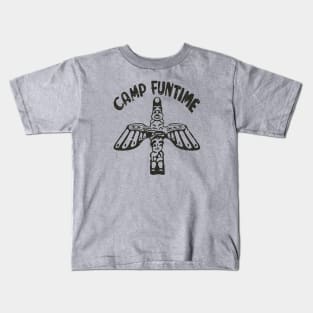 Camp Funtime 1977 Dark Kids T-Shirt